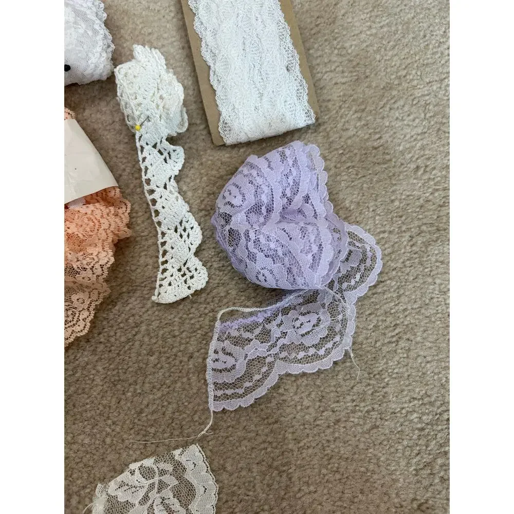 Trim lace vintage assortment various widths and floral patterns